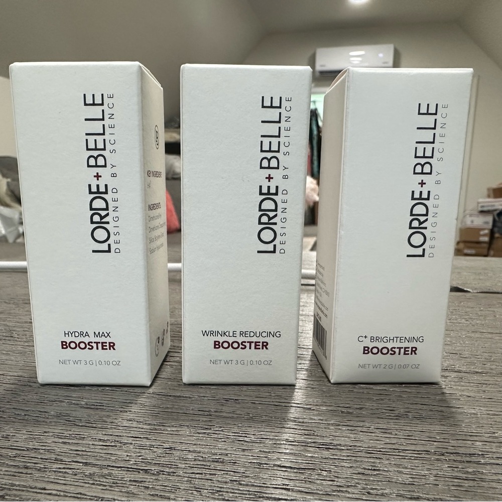 New $177 Lorde + Belle Wrinkle Reducing C+ Brightening Hydra Max Booster Lot 3